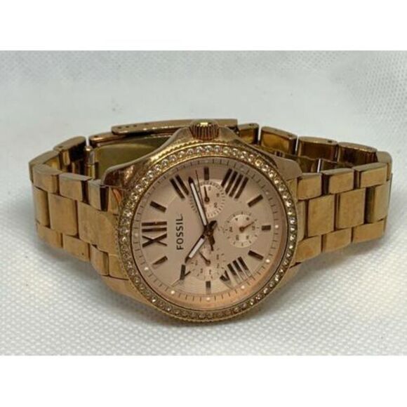 Fossil AM4483 Women's Watch Multifunction Rose Gold Stainless Steel 40mm C490 - Picture 5 of 9
